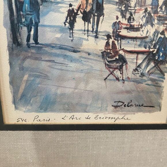Paris France scenes turner wall accessory vintage lot of 2 Rare - Picture 6 of 7